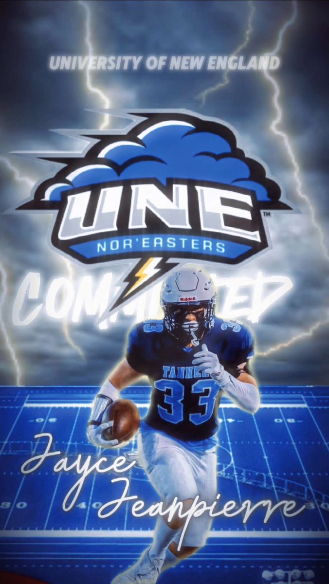 Blessed to say that I will be continuing my academic and athletic career at the University of New England! I like to thank God and my family for this opportunity.🌩️🌩️🌩️🌩️