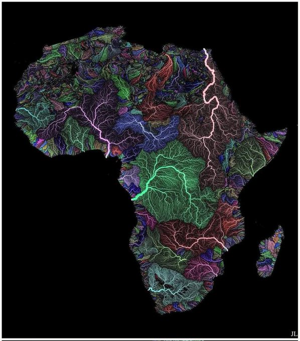 theepicmap's tweet image. River basin map of Africa
