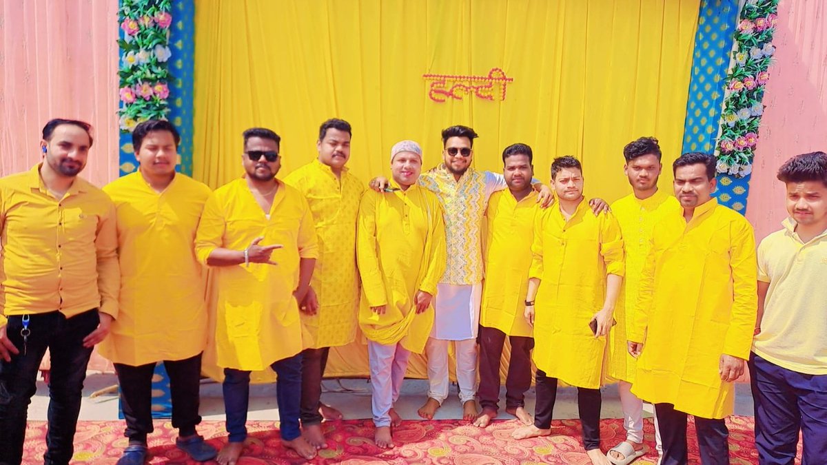 TheWishRout's tweet image. Haldi ceremony  My Friend  #Subash