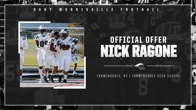 nickragone_10 (@nickragone10) on Twitter photo After a great conversation with <a href="/CoachElmore70/">Tyler Elmore</a> I am blessed to receive an offer from <a href="/MvilleMustangFB/">SUNY Morrisville Football</a> After a great conversation with <a href="/CoachElmore70/">Tyler Elmore</a> I am blessed to receive an offer from <a href="/MvilleMustangFB/">SUNY Morrisville Football</a>