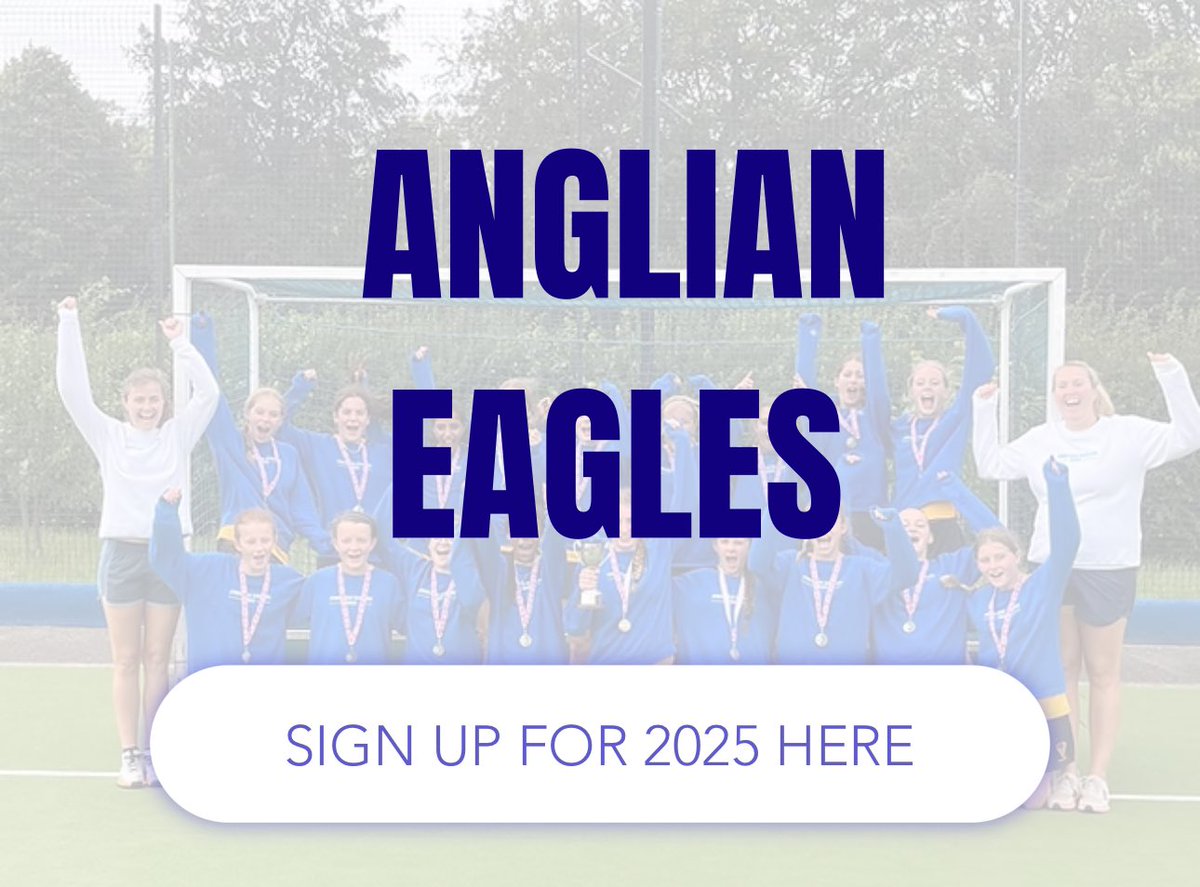 Anglian Eagles 2025 sign up is LIVE 🦅👏😁

Please visit our BRAND NEW website, and use the form to sign up 🏑

anglianeagleshockey.com

All dates and venues for the trials can be found on the form and on our website. 

We are very excited for the season ahead 🦅💙💛
