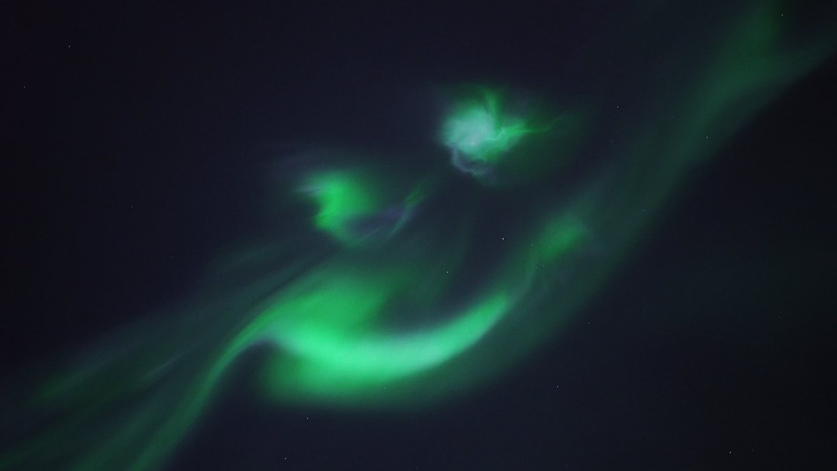 When you look up and the universe is smiling back at you.