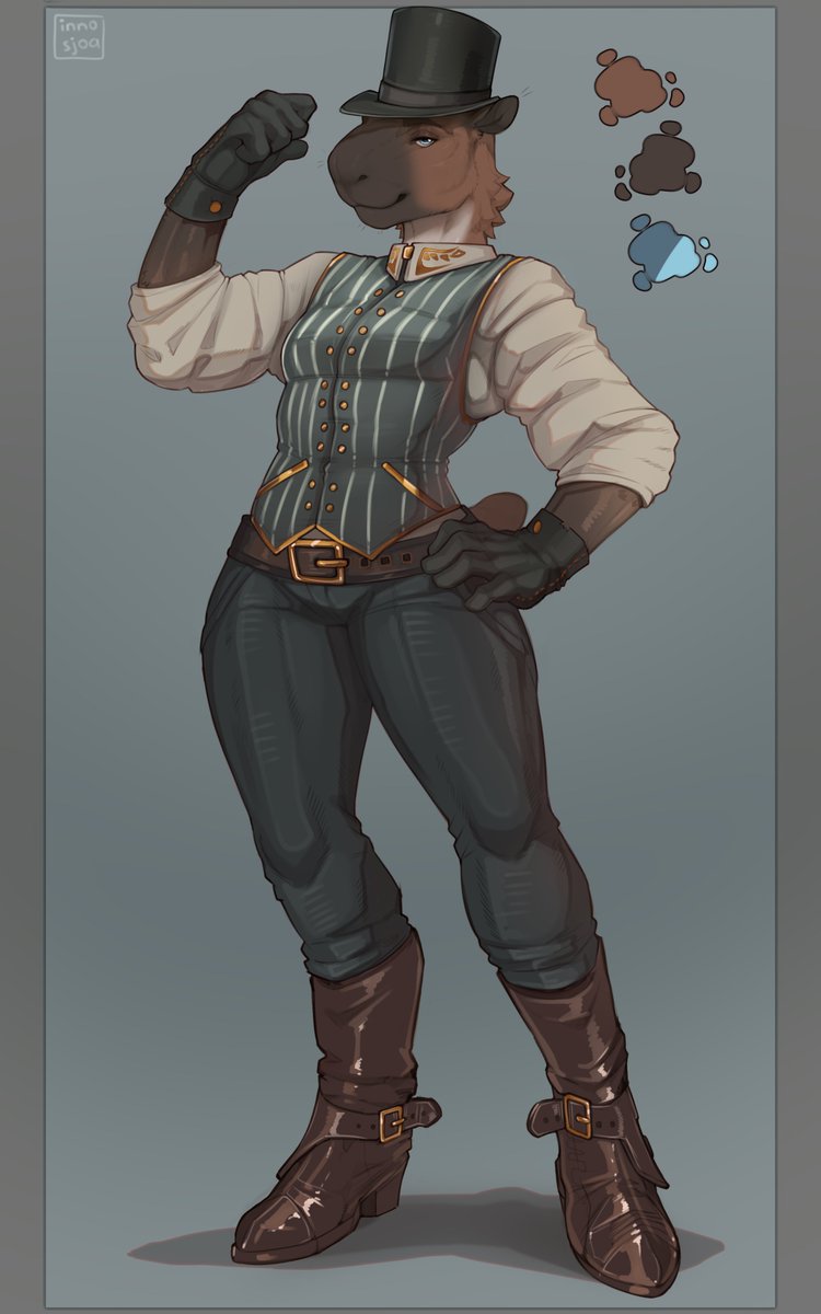 capybara with a top hat 🤠