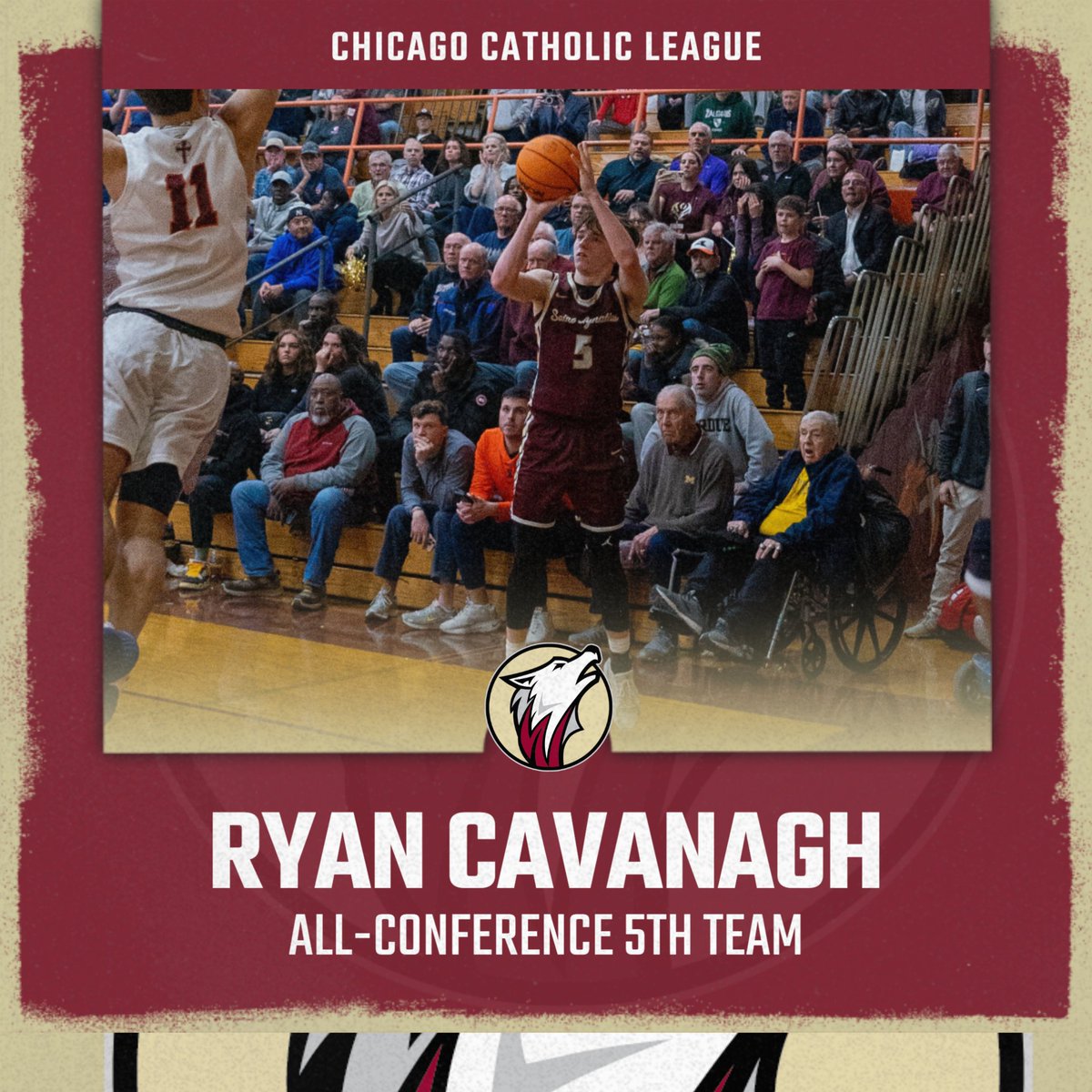 Congratulations to Phoenix Gill (1st Team), Chris Bolte (4th Team), and Ryan Cavanagh (5th Team) for being named Chicago Catholic League All-Conference!
