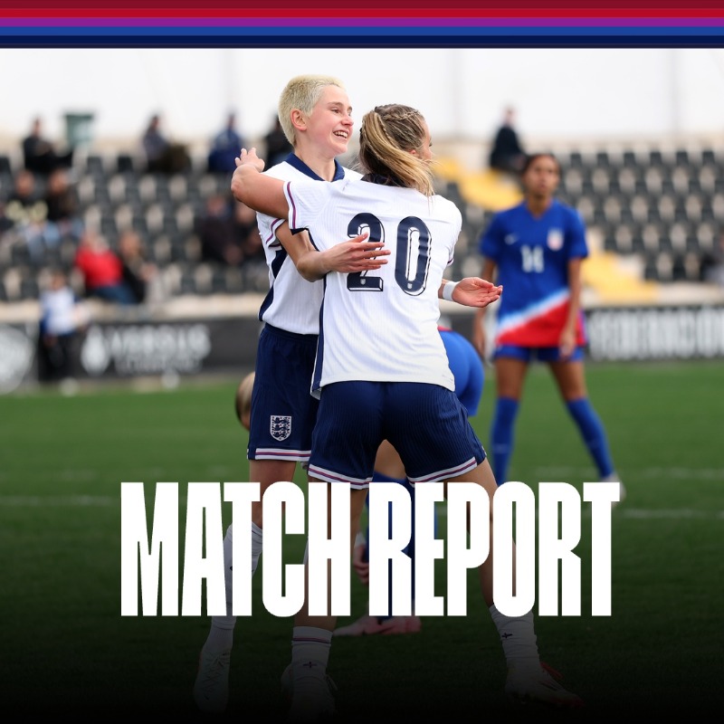 Lionesses's tweet photo. Victory for our #YoungLionesses in Spain 👏 

Read the full match report as Lauren Smith’s U19s get their first win of the year with a 2-0 triumph against the United States 📝