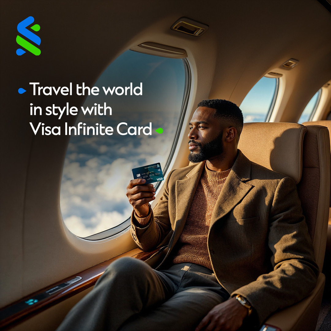 StanChartNG's tweet photo. From priority boarding to luxury stays, the Visa Infinite Card ensures every journey is as extraordinary as the destination.
#StanChartNG #PriorityBanking #VisaInfiniteCard https://t.co/W5x63cEBTV