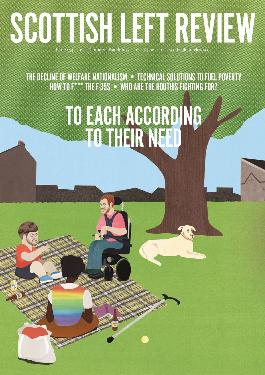 The National Care Service is cancelled and the DWP is coming after claimants. But between the cracks in the care and welfare systems, beautiful things start to grow.

Our new issue 'To Each According to their Need' is live. Subscribe for £21 and support radical Scottish writing.