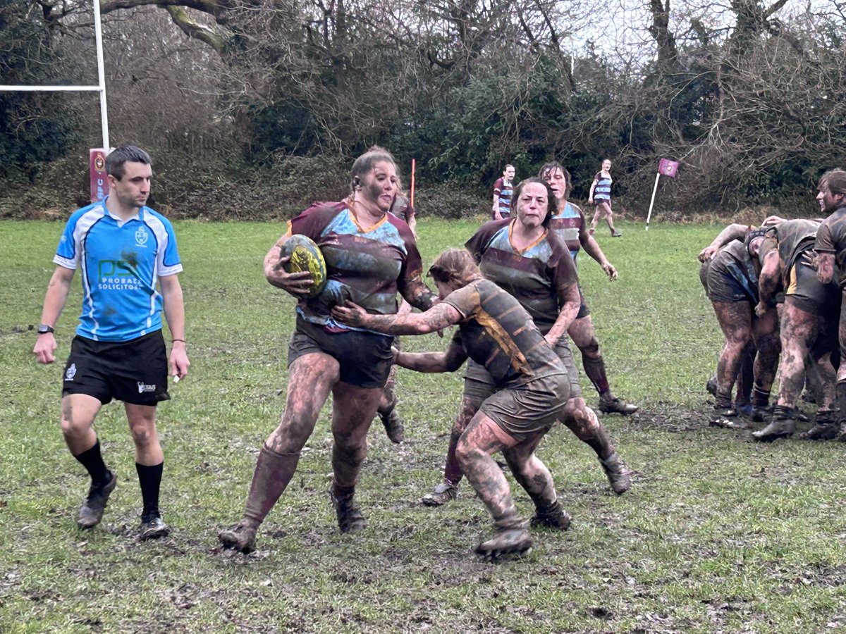 A battling and spirited performance by our Women’s team - despite the 0-12 loss against a decent Kiddie women’s team, there were lists of positives to take into the next match 🩷🩵 #playtogetherstaytogether #loverugby #womensrugbyunion
