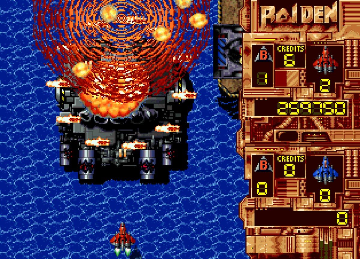 RetroGameBoss's tweet photo. Random Retro Game #741
RAIDEN on the ATARI JAGUAR was hands-down the best home console port of the original Arcade game. Tons of sprites, smooth action, pulsing soundtrack and ear-splitting explosions! A legendary blast 'em up.
Hit START on this!
#FebrATARI #Jaguar #retrogaming https://t.co/cnYjrMrkEa