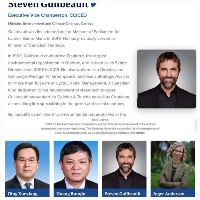 🔥ARE WE GOING TO LET THIS GUY OFF?🔥

FORGET THE GREEN SLUSH FUND KICKBACKS THAT NOBODY IS TALKING ABOUT…

STEVIE GUILBEAULT - CHINESE MEDDLING

Green Jesus is sweating bullets right now.

Aside from being the Min. of Climate Lies, he's the Executive Vice Chairman for Chinese