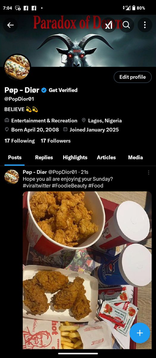 PopDior01's tweet photo. Please guys can you guys take me to 100 followers I will follow back Asap
#viraltwitter #FolloForFolloBack #twitterusers #TrendingNow https://t.co/ImTc79w9RS
