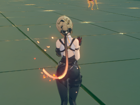 Mlickles's tweet photo. the only thing that's disappointed me on Evelyn is the fact that she has noodle arms. she does all that work, moves like that and has Wise's arms?

Considering she ditches the coat after her ult, popping it and seeing an insane back would've been a nice touch to her design https://t.co/vuZYRaQ1Ua