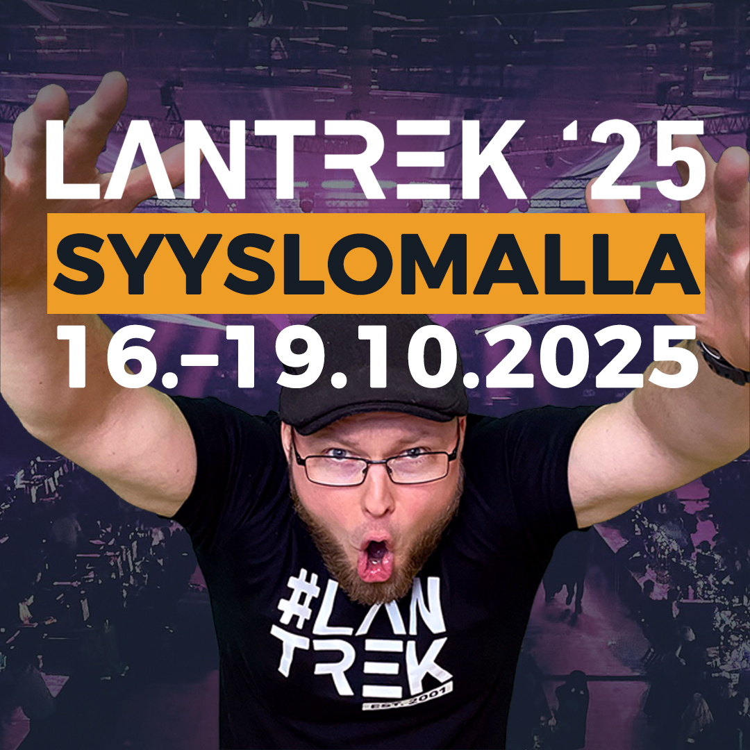 LanTrekRy's tweet photo. Nyt kajahtaa! Lantrek '25 järjestetään syyslomalla 16.–19.10.2025 Tampereen messu- ja urheilukeskuksessa. Pistä päivät ylös kalenteriin ja pysy kuulolla! Lisätietoja tulossa. #lantrek #syysloma #kaikkipelaa #tampere #pelaaminen #esportsfi #kilpapelaaminen https://t.co/dOGWucqPbn