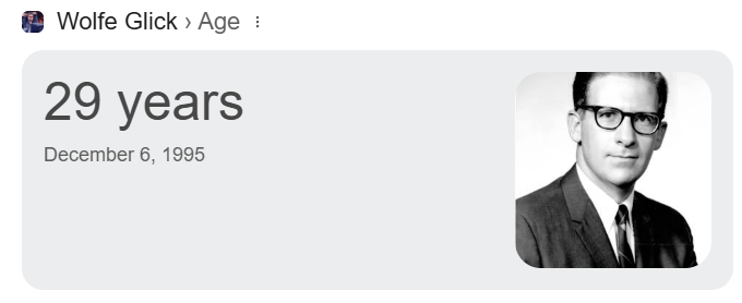 Wolfe not even 30 years old. Never played better. Never looked better.