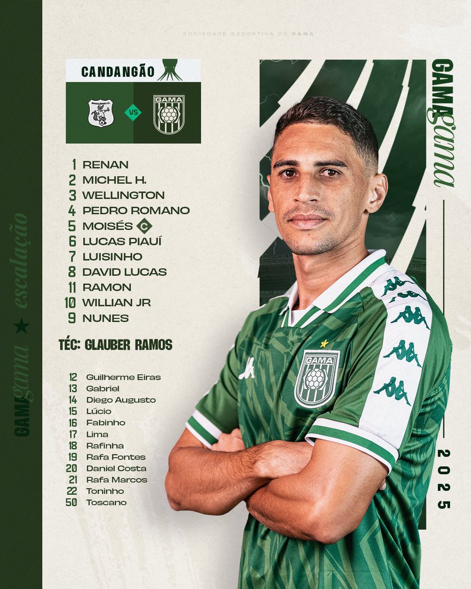 O Gama está escalado para mais um desafio do Candangão! Pra cima deles! 🇳🇬✅