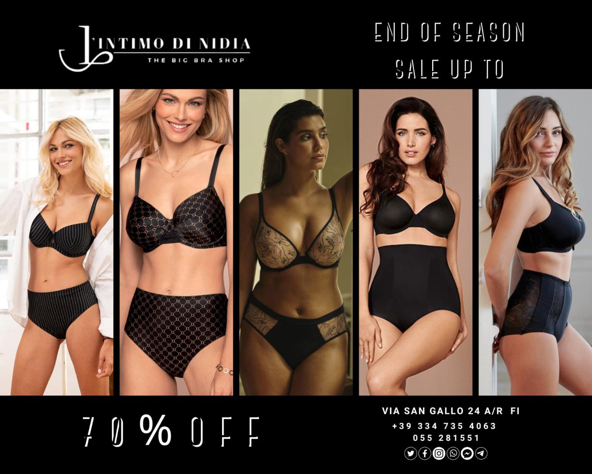 lintimodinidia's tweet image. Ultimissi giorni da Saldi!
Sconti fino al 70%
#chantelle #wacoaleurope #antigel #lingerie #lingerielove #lingerieaddiction @meybodywear @sanscomplexe_lingerie