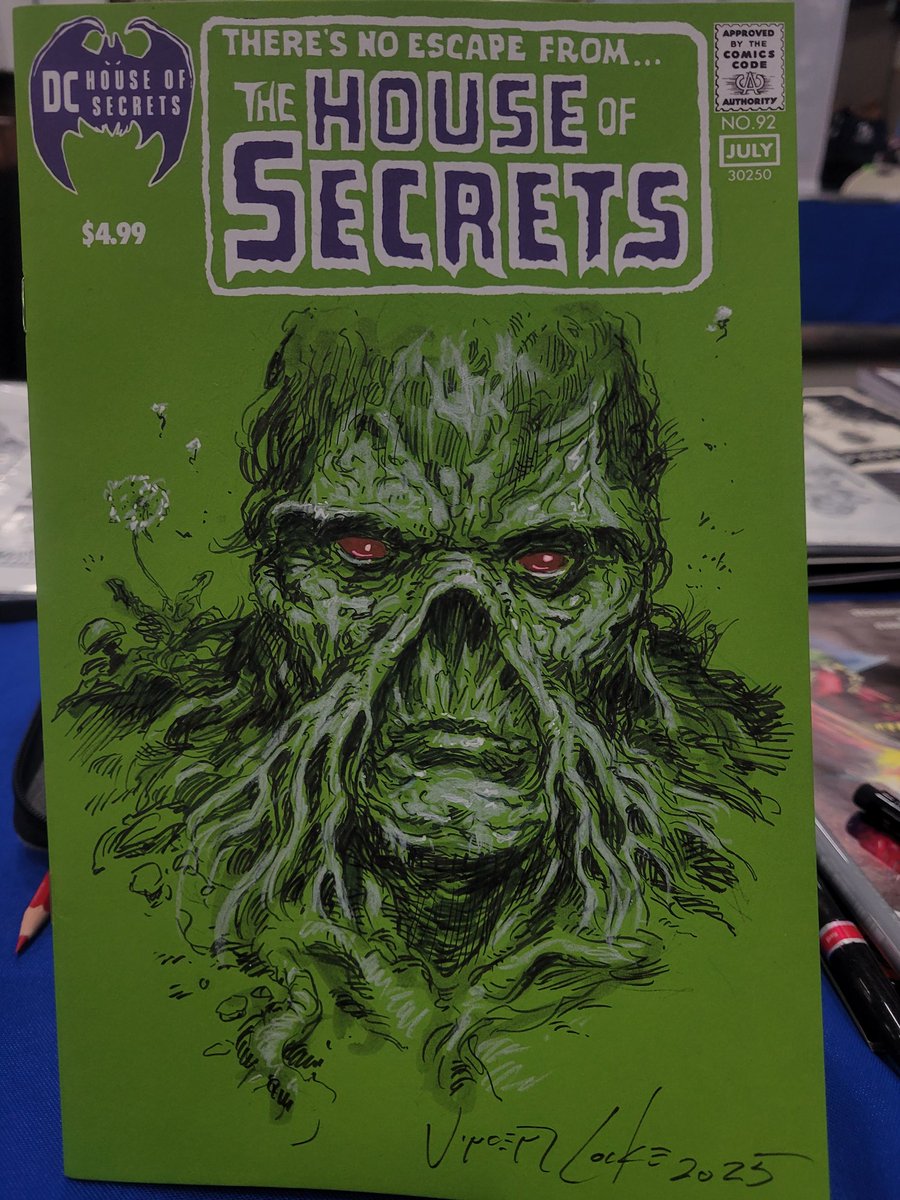 Swamp Thing commission from today....
<a href="/DCOfficial/">DC</a>
.
#swampthing #dccomics #sketch #originalart