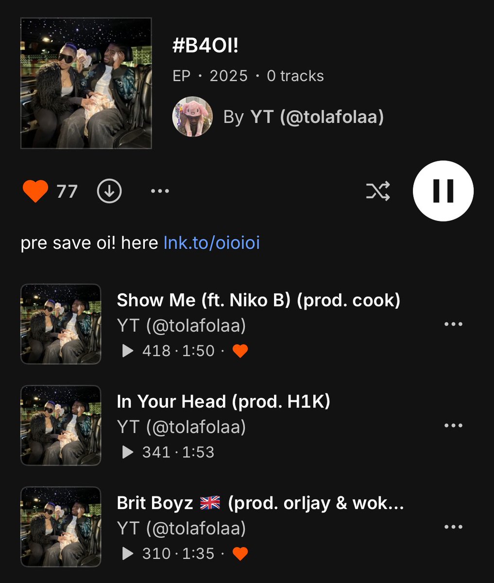 tolafolaa's tweet photo. #B4OI! OUT ON THE CLOUD RN.
WE JUST WARMING UP… 🇬🇧 https://t.co/AutATeXpHx