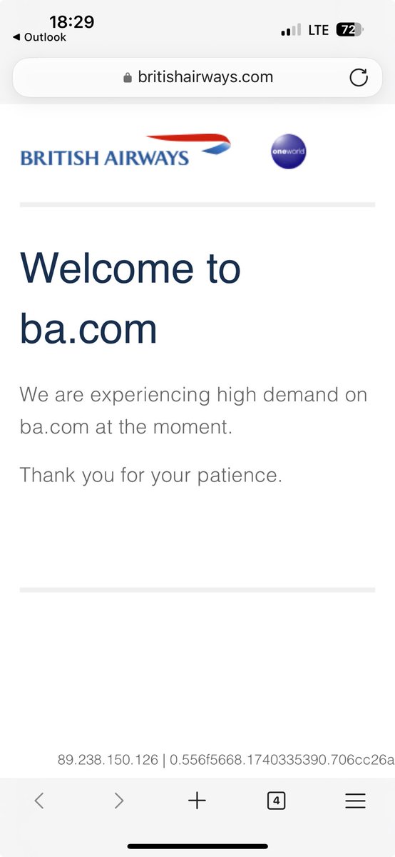 Suzanne Redfern MBE (@sue_redfern) on Twitter photo <a href="/British_Airways/">British Airways</a> - hi - would love to check in for my flight tomorrow but can’t even access the app / my account or your website. This is the landing page I’m sent to when I click check in now from my email. 😳. Hope the plane is there tomorrow 🫣 <a href="/British_Airways/">British Airways</a> - hi - would love to check in for my flight tomorrow but can’t even access the app / my account or your website. This is the landing page I’m sent to when I click check in now from my email. 😳. Hope the plane is there tomorrow 🫣