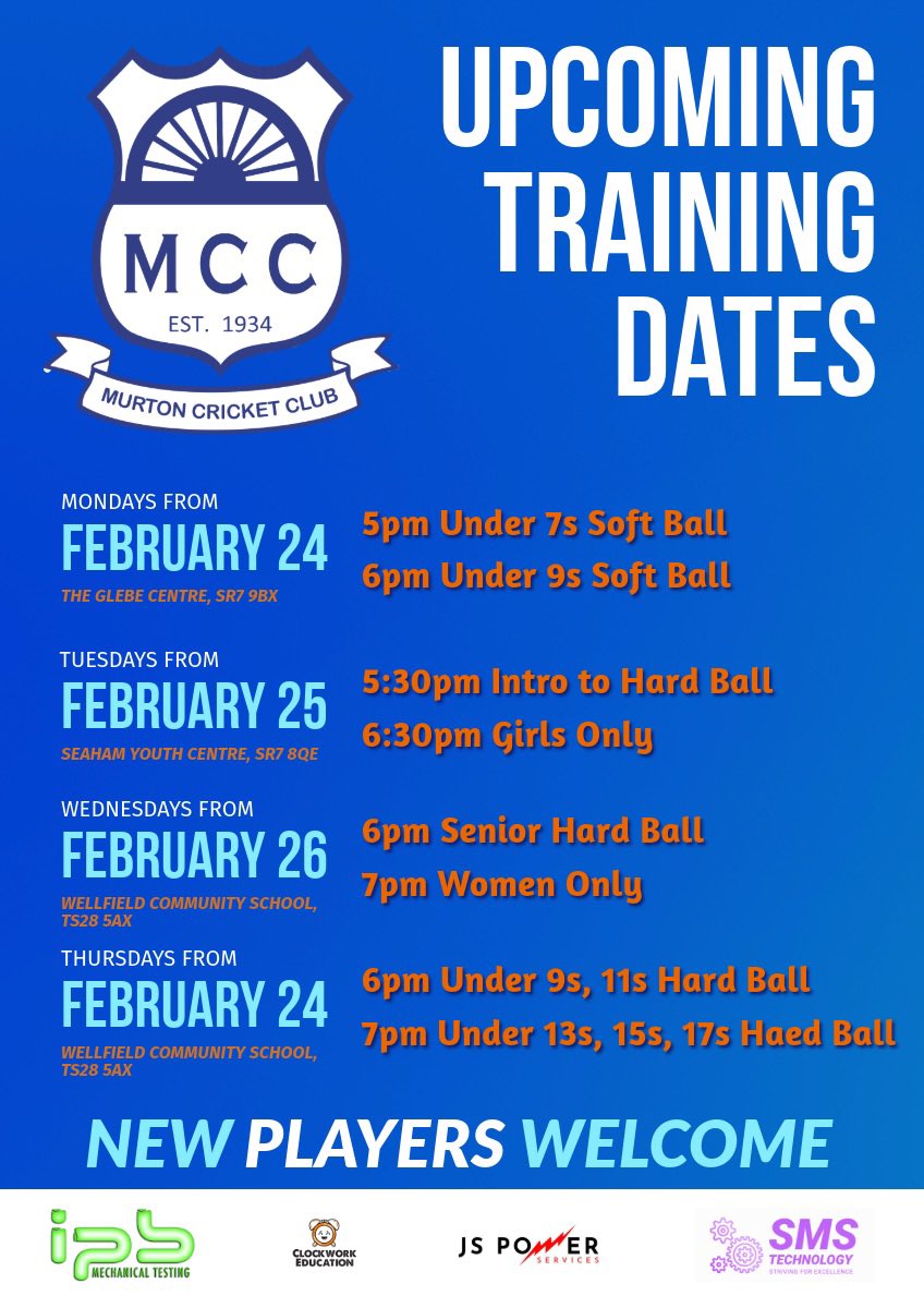 Now that the mock exam period is finished at <a href="/WellfieldSchool/">Wellfield School</a> our indoor pathway returns to its scheduled program next week

New players of all ages &amp; abilities are welcome at our sessions

#IPBMechanicalTesting
#JSPowerServices
#ClockworkEducation
#SMSTechnology
#wearemurtoncc