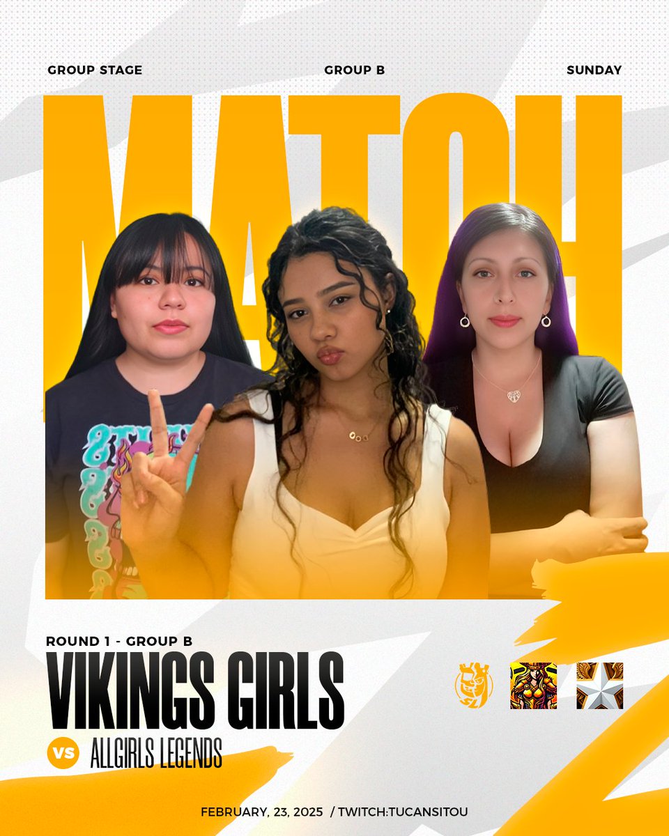 VIKINGS (@teamvikings_cr) on Twitter photo #ClashRoyale | ¡MATCH DAY!
🏆| <a href="/CR_Supremacy/">Supremacy League</a>
🧩| R #1
🆚| @Allstarleg
⏰| 14:00 🇲🇽
📺| twitch.tv/tucansitou
¡El momento ha llegado! Nuestras Vikingas hacen su debut en la Arena Suprema.
🎥 Sigue la transmisión en vivo y apóyalas en este primer desafío.
#AlwayRise #GoVK #ClashRoyale | ¡MATCH DAY!
🏆| <a href="/CR_Supremacy/">Supremacy League</a>
🧩| R #1
🆚| @Allstarleg
⏰| 14:00 🇲🇽
📺| twitch.tv/tucansitou
¡El momento ha llegado! Nuestras Vikingas hacen su debut en la Arena Suprema.
🎥 Sigue la transmisión en vivo y apóyalas en este primer desafío.
#AlwayRise #GoVK
