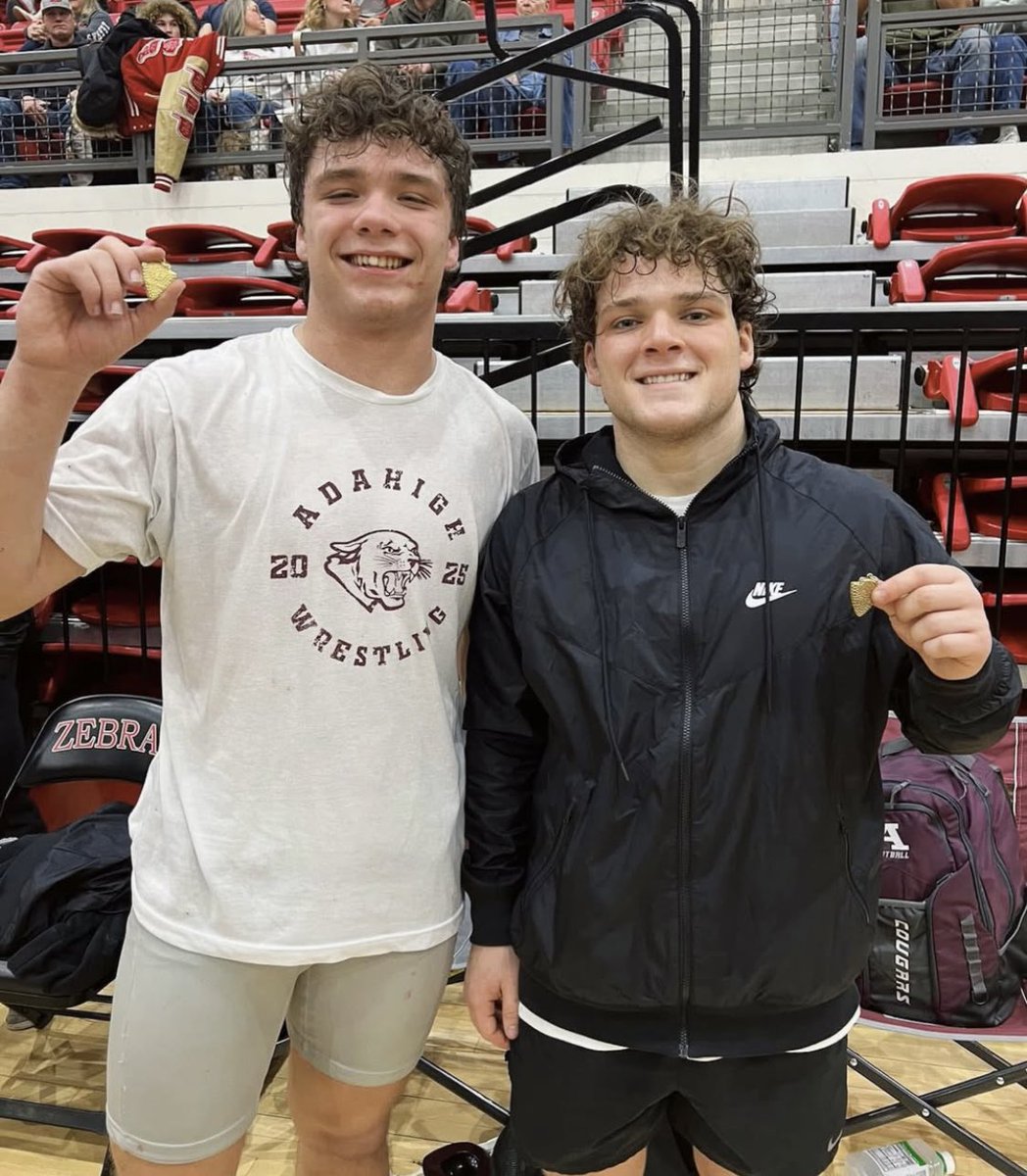 Congratulations to AHS wrestlers J.B. Coyle and Wyatt Kilgore for qualifying for the state tournament.  Also to Wyatt for being regional champion!