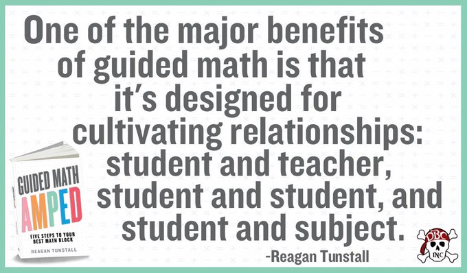 burgessdave's tweet image. Math instruction as a way to cultivate relationships?
Doable with #GuidedMathAmped by @reagantunstall!!
Such a practical guide to help you implement or improve #GuidedMath instruction.
a.co/d/boMmw0I
#dbcincbooks #tlap #mathchat #MTBoS
