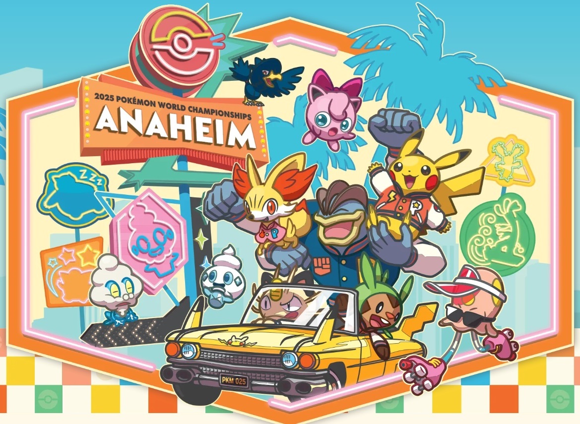 WCS2025のイラストが公開 2025 Pokémon World Championships ANAHEIM