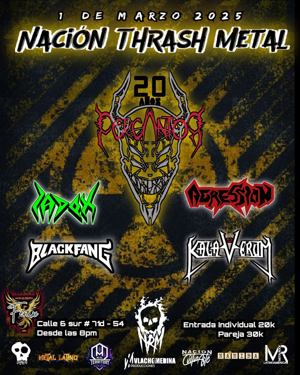 Nos vemos este 1 de marzo para continuar con nuestra gira de 20 años. Gracias a <a href="/NacionRockMetal/">Nación Rock/Metal</a> por la gestión de este evento!!