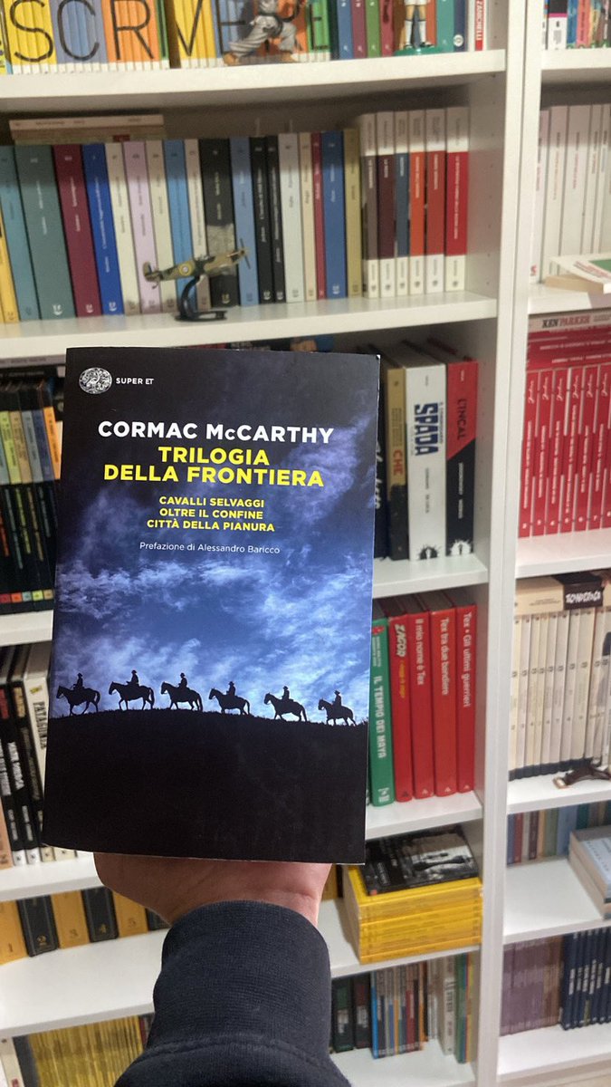 Come sapete, ogni tanto mi piace consigliare letture extra-fumettistiche.
In questo periodo ci sono gli sconti Einaudi: momento perfetto per scoprire la Trilogia della Frontiera di Cormac McCarthy.
Tre classici moderni che catturano l’anima selvaggia e malinconica del western.
♥️