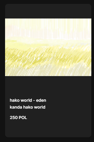 KandaGenerator's tweet image. kanda hako world project
new hako | hako world - eden |
on opensea sell now
----------------
Blockchain : polygon
price : 250 pol
amounr: 1
opensea.io/assets/matic/0…
----------------
other project
opensea.io/collection/kan…

#kandaworldproject #NFT #nftart #openseaNFT #opensea