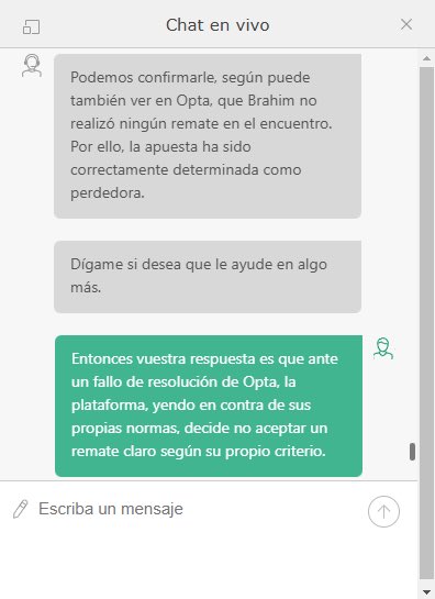 Viictor1399's tweet photo. @OptaJose ¿Me puedes confirmar que @OptaAnalyst no concibe el remate de Brahim en el minuto 26?

@bet365_es Dais como pérdida una apuesta que va en contra de vuestras reglas porque vuestro proveedor de estadisticas ha cometido un error grave. Es una vergüenza. https://t.co/Y16RmEiUSw