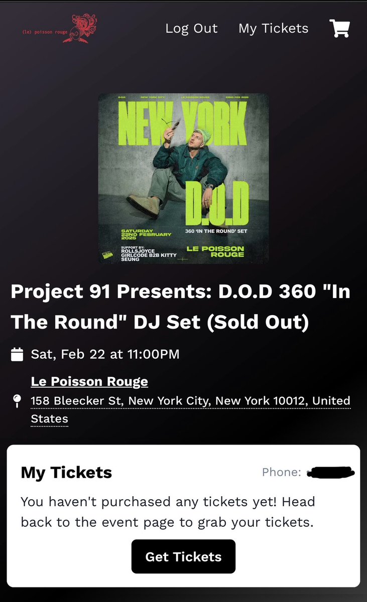 RomitMirchi's tweet photo. @KYDNimale creating a seamless ticketing experience at @lprnyc 🙌 account abstraction + gas sponsorship + Aptos worked flawlessly, couldn’t even tell this was onchain 👏 https://t.co/RFes2nj5GF