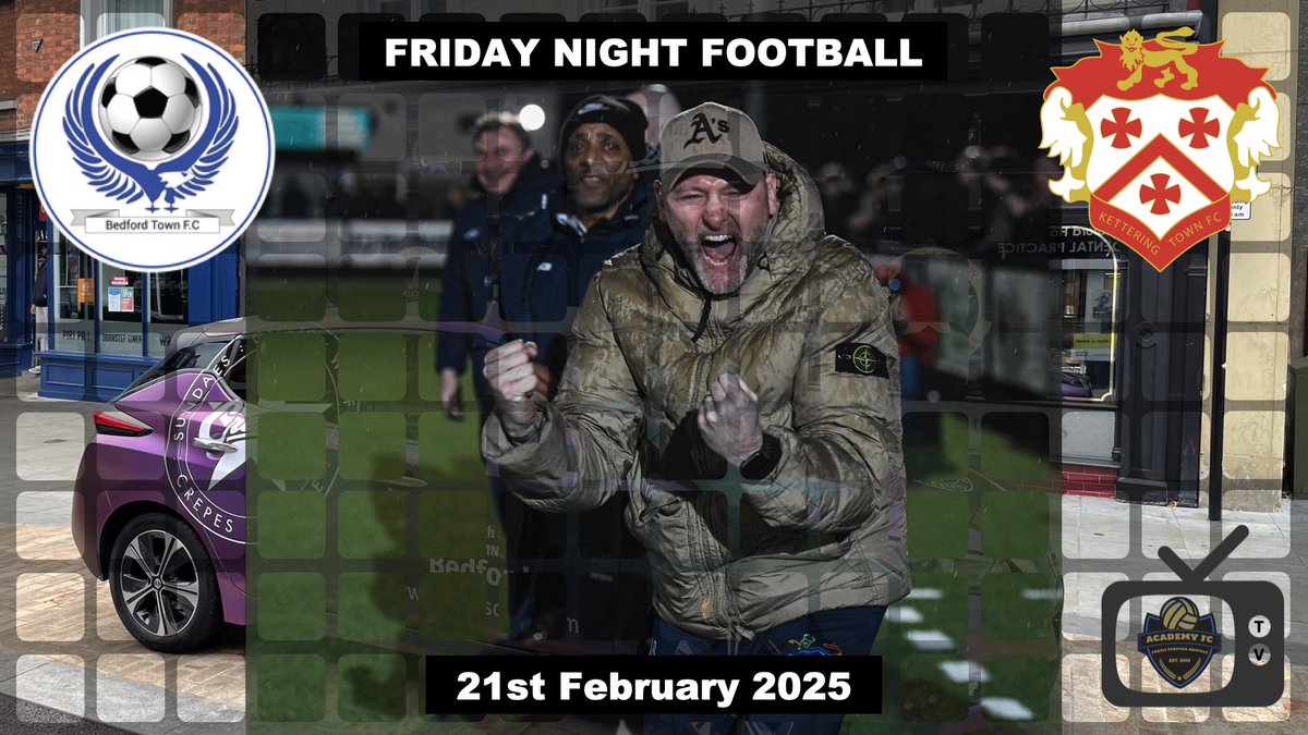 Non-League Friday Night Football!

Bedford 3-1 Kettering 

Highlights 📽️youtu.be/0DjPNr9VZLk