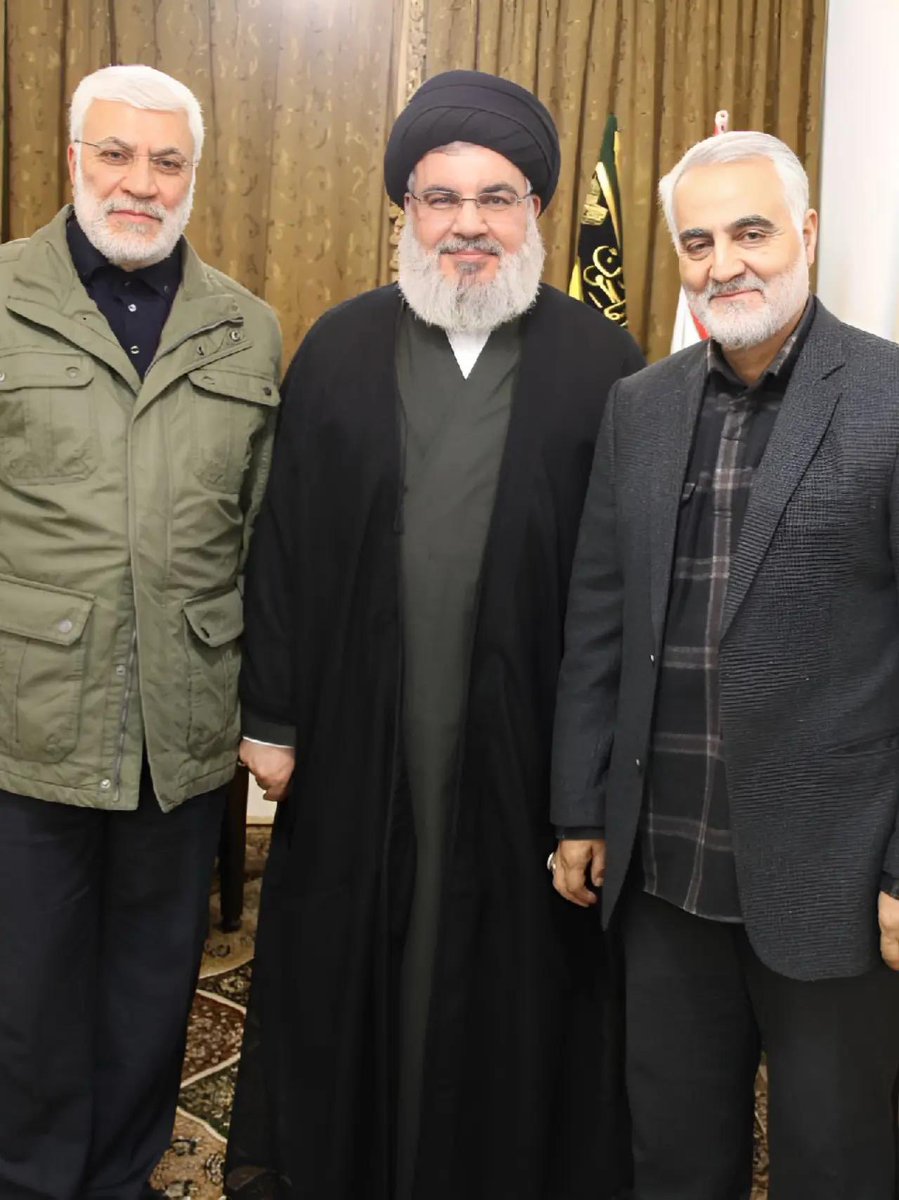 اللهم لك الحمد والشكر 
تم تخليص الأمة الإسلامية 
من ثلاثة إرهابيين وقتلة.
أرجو من كل من #يشاهد صورتهم أن #يدعو عليهم ويلعنهم، لما اقترفوه من جرائم #قتل وتهجير بحق الأبرياء، وتشريد الآلاف 
خدمةً لأجندات فارسيه خبيثة.
#تشييع_نصر_الله 
#مجرمو_الحرب