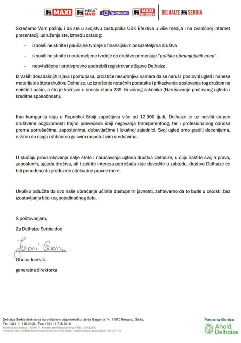 Udruženje potrošača EFEKTIVA tweet media