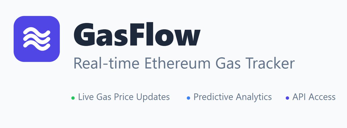 Open-sourcing GasFlow, a system for predicting optimal ethereum priority fees. Uses a RandomForest-based ML model trained on mempool and historical gas data to estimate fees based on network conditions. Completely open-source.