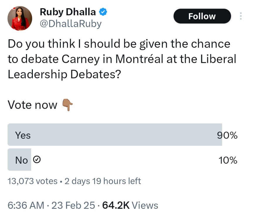 AvalonResists's tweet photo. You just know it's coming, guys.
The Conservatives and their foreign backers are now using Dhalla to segue into calling the federal election results "rigged" when they lose.
She can appeal the decision but instead carries on whining like she's the victim.
Yeah, no. https://t.co/LLAZ3F72Zi