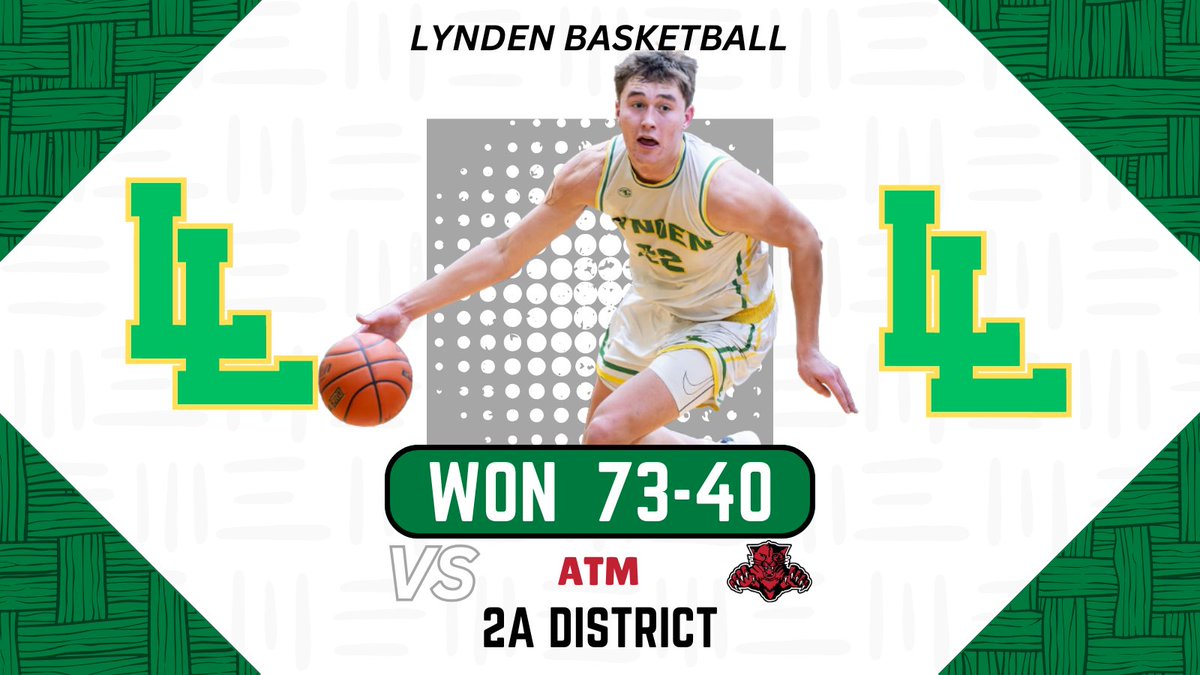 Lynden Boys Basketball (@lhslionbhoops) on Twitter photo 2A District: Winner-to-State
The Lions (24-1) beat the Wildcats 73-40
Brant Heppner: 32pts
<a href="/BrantHeppner/">Brant Heppner</a>
Gordy Bedlington: 11pts - 11asts
<a href="/GordyBedlington/">Gordy bedlington</a>
Ty Jorgenson: 9pts - 3stls
<a href="/TyJorgenson4/">Ty Jorgenson</a>
Spencer Adams: 5pts - 5rebs - 4asts 2A District: Winner-to-State
The Lions (24-1) beat the Wildcats 73-40
Brant Heppner: 32pts
<a href="/BrantHeppner/">Brant Heppner</a>
Gordy Bedlington: 11pts - 11asts
<a href="/GordyBedlington/">Gordy bedlington</a>
Ty Jorgenson: 9pts - 3stls
<a href="/TyJorgenson4/">Ty Jorgenson</a>
Spencer Adams: 5pts - 5rebs - 4asts