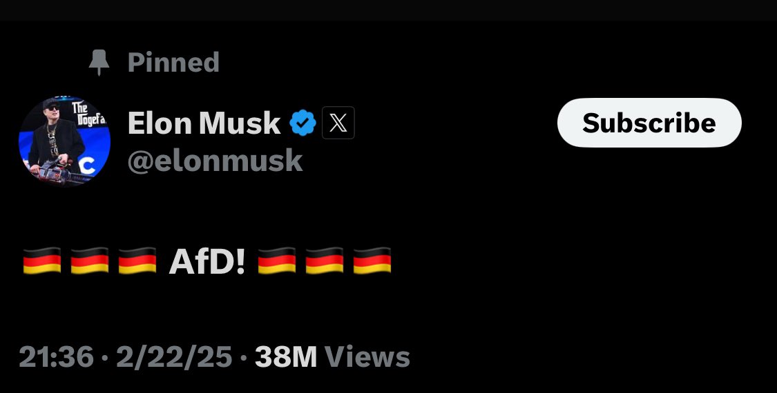 RpsAgainstTrump's tweet photo. 80% of Germans rejected fascism, Putin, Elon Musk, and JD Vance.

The conservatives won, proving that conservatism doesn’t have to mean fascism—unlike the MAGA movement in the U.S. https://t.co/RPQJNnSGUw