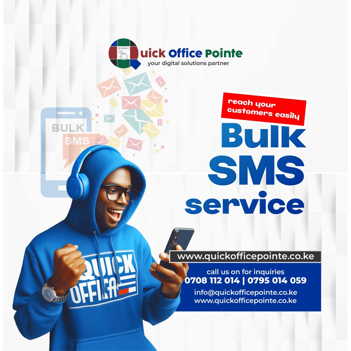🚀 Supercharge Your Business with Bulk SMS Marketing! 🚀

Are you looking for a cost-effective and high-impact way to reach your customers? Say hello to Bulk SMS Marketing! 💬