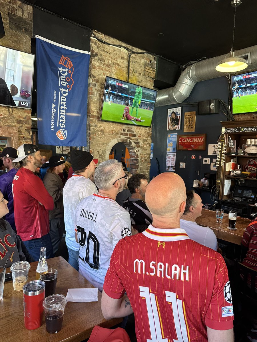 olsc_cincinnati's tweet photo. Packed house this morning! #LFC

@fccincinnati W in the 10th Anniv home opener last night. Today, @LFC with another massive win in the league! —

Among local LFC faithful at Rhinehaus, @johnharkes6 who supports LFC and was the Year 1 #FCCincy boss. joined us today #MyPLMorning https://t.co/mRkeHwfDdE