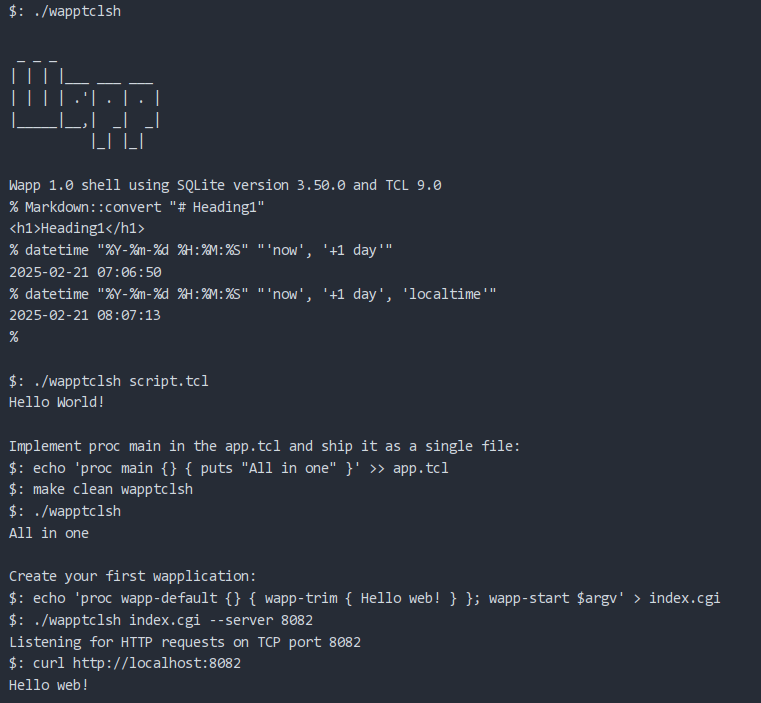 vetelko's tweet photo. CLI &amp; Web with Tcl soul: https://t.co/EJTpNWggSx https://t.co/w2HkhXDcrR