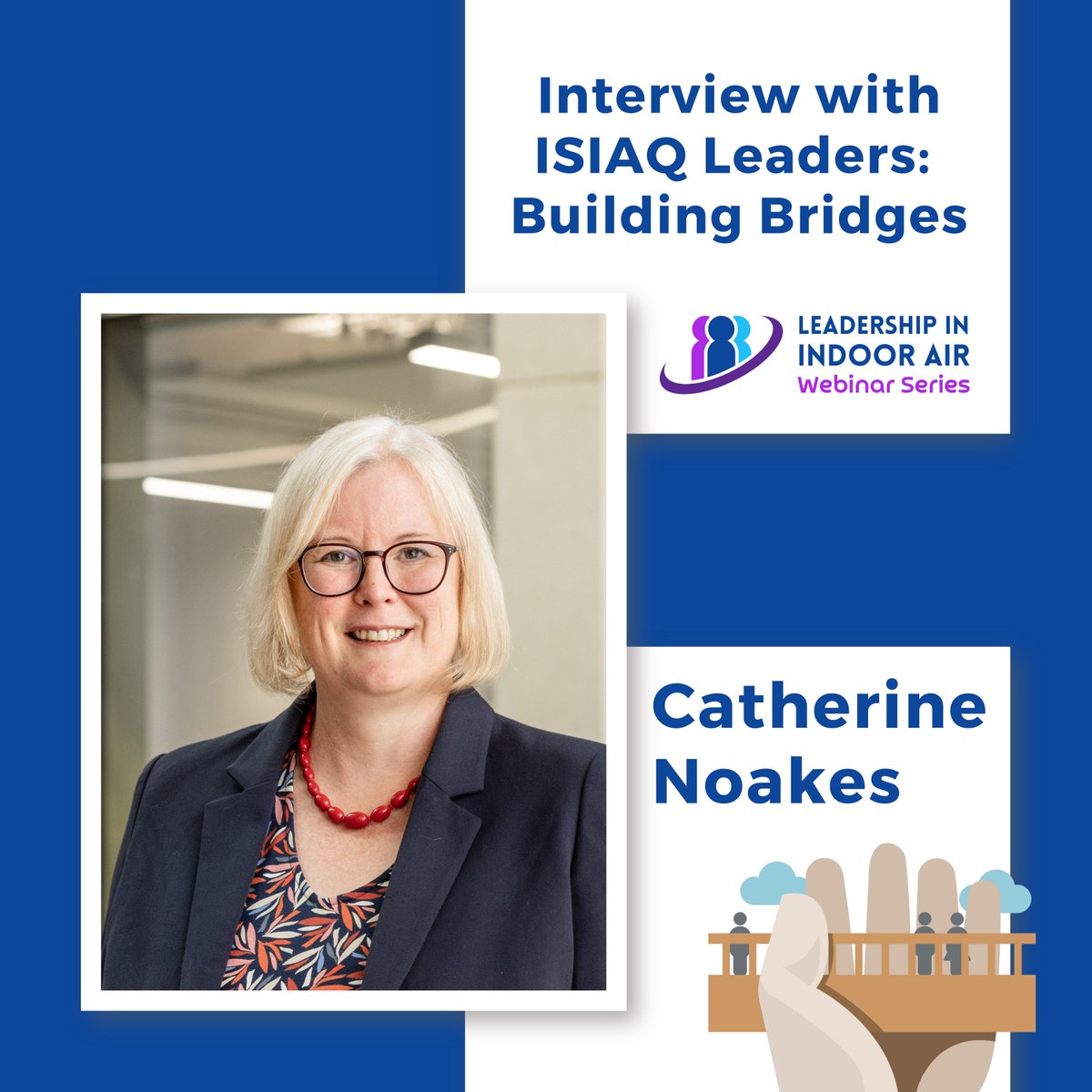 ✨Speaker Spotlight! ✨

 We are pleased to welcome Dr. Catherine Noakes as a noteworthy speaker for Session 2 of the Leadership in Indoor Air Webinar Series! 

Date/Time: March 3rd, 2025 | 4:00pm-5:00pm EST

Learn More/Register: isiaq.org/leadership_in_…