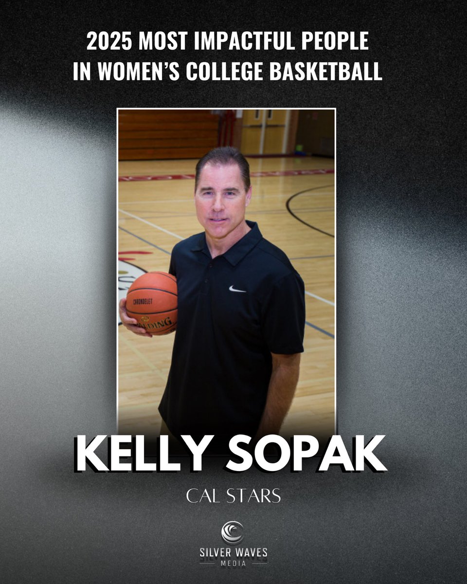 Silver Waves Media (@silverwavemedia) on Twitter photo <a href="/ArizonaWBB/">Arizona Basketball</a> <a href="/AdiaBarnes/">ADIA BARNES COPPA</a> <a href="/AZATHLETICS/">Arizona Athletics</a> <a href="/uarizona/">University of Arizona</a> <a href="/LVAces/">Las Vegas Aces</a> <a href="/_ajawilson22/">A'ja Wilson</a> <a href="/WNBA/">WNBA</a> <a href="/alhonor/">Al Honor</a> <a href="/CFE_BASKETBALL/">CentralFloridaElite</a> <a href="/lhps_gbb/">LHPS_GBB</a> <a href="/LHPS_athletics/">Lake Highland Prep Athletics</a> <a href="/Alex_SEBBall/">Alex Garfinkle</a> <a href="/SelectEventsBB/">Select Events Basketball</a> <a href="/3StepSports/">3STEP Sports</a> <a href="/espn/">ESPN</a> <a href="/alexaphilippou/">Alexa Philippou</a> <a href="/Andraya_Carter/">Andraya Carter</a> <a href="/Reese10Angel/">Angel Reese</a> <a href="/BeckyHammon/">Becky Hammon</a> <a href="/CycloneWBB/">Cyclone Basketball</a> <a href="/CycloneATH/">Iowa State Athletics</a> <a href="/IowaStateU/">Iowa State University</a> <a href="/NorthTartan/">North Tartan</a> <a href="/BWSLGirlsAAU/">Boo Williams GBB</a> <a href="/BooWilliamsAAU/">Boo Williams</a> <a href="/BrandonClayPSB/">B r a n d o n C l a y</a> <a href="/nyliberty/">New York Liberty</a> <a href="/breannastewart/">Stewie</a> <a href="/TerpsWBB/">Maryland Women’s Basketball</a> <a href="/BrendaFrese/">Brenda Frese</a> <a href="/umterps/">Maryland Terrapins</a> <a href="/UofMaryland/">Univ. of Maryland</a> <a href="/IndianaFever/">Indiana Fever</a> <a href="/CaitlinClark22/">Caitlin Clark</a> <a href="/PrincetonWBB/">Princeton WBB</a> <a href="/Coach_Berube/">Carla Berube</a> <a href="/PUTIGERS/">Princeton Tigers</a> <a href="/Princeton/">Princeton University</a> <a href="/CathyEngelbert/">Cathy Engelbert</a> <a href="/CalWBBall/">Cal Basketball</a> <a href="/21charmin/">Charmin Smith</a> <a href="/CalAthletics/">Cal Athletics</a> <a href="/UCBerkeley/">UC Berkeley</a> <a href="/ELITEisEARNED/">ELITE is EARNED ®️</a> <a href="/ChrisHansenPSB/">Chris Hansen</a> <a href="/LuHiGBasketball/">LuHi Girls Basketball</a> <a href="/coachRaiti/">Christina Raiti</a> <a href="/LuHi_Athletics/">LuHi Athletics</a> Congratulations to Kelly Sopak of <a href="/CalStars/">CalStars</a> on being selected to the 100 Most Impactful People in Women’s College Basketball list.
<a href="/KellySopak/">Kelly Sopak</a>
silverwavesmedia.com/2025-100-most-… <a href="/ArizonaWBB/">Arizona Basketball</a> <a href="/AdiaBarnes/">ADIA BARNES COPPA</a> <a href="/AZATHLETICS/">Arizona Athletics</a> <a href="/uarizona/">University of Arizona</a> <a href="/LVAces/">Las Vegas Aces</a> <a href="/_ajawilson22/">A'ja Wilson</a> <a href="/WNBA/">WNBA</a> <a href="/alhonor/">Al Honor</a> <a href="/CFE_BASKETBALL/">CentralFloridaElite</a> <a href="/lhps_gbb/">LHPS_GBB</a> <a href="/LHPS_athletics/">Lake Highland Prep Athletics</a> <a href="/Alex_SEBBall/">Alex Garfinkle</a> <a href="/SelectEventsBB/">Select Events Basketball</a> <a href="/3StepSports/">3STEP Sports</a> <a href="/espn/">ESPN</a> <a href="/alexaphilippou/">Alexa Philippou</a> <a href="/Andraya_Carter/">Andraya Carter</a> <a href="/Reese10Angel/">Angel Reese</a> <a href="/BeckyHammon/">Becky Hammon</a> <a href="/CycloneWBB/">Cyclone Basketball</a> <a href="/CycloneATH/">Iowa State Athletics</a> <a href="/IowaStateU/">Iowa State University</a> <a href="/NorthTartan/">North Tartan</a> <a href="/BWSLGirlsAAU/">Boo Williams GBB</a> <a href="/BooWilliamsAAU/">Boo Williams</a> <a href="/BrandonClayPSB/">B r a n d o n C l a y</a> <a href="/nyliberty/">New York Liberty</a> <a href="/breannastewart/">Stewie</a> <a href="/TerpsWBB/">Maryland Women’s Basketball</a> <a href="/BrendaFrese/">Brenda Frese</a> <a href="/umterps/">Maryland Terrapins</a> <a href="/UofMaryland/">Univ. of Maryland</a> <a href="/IndianaFever/">Indiana Fever</a> <a href="/CaitlinClark22/">Caitlin Clark</a> <a href="/PrincetonWBB/">Princeton WBB</a> <a href="/Coach_Berube/">Carla Berube</a> <a href="/PUTIGERS/">Princeton Tigers</a> <a href="/Princeton/">Princeton University</a> <a href="/CathyEngelbert/">Cathy Engelbert</a> <a href="/CalWBBall/">Cal Basketball</a> <a href="/21charmin/">Charmin Smith</a> <a href="/CalAthletics/">Cal Athletics</a> <a href="/UCBerkeley/">UC Berkeley</a> <a href="/ELITEisEARNED/">ELITE is EARNED ®️</a> <a href="/ChrisHansenPSB/">Chris Hansen</a> <a href="/LuHiGBasketball/">LuHi Girls Basketball</a> <a href="/coachRaiti/">Christina Raiti</a> <a href="/LuHi_Athletics/">LuHi Athletics</a> Congratulations to Kelly Sopak of <a href="/CalStars/">CalStars</a> on being selected to the 100 Most Impactful People in Women’s College Basketball list.
<a href="/KellySopak/">Kelly Sopak</a>
silverwavesmedia.com/2025-100-most-…