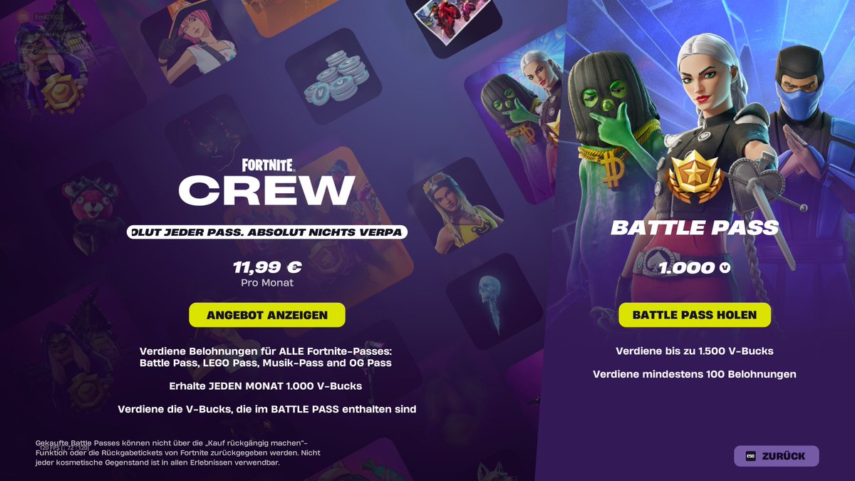 1-3x Battle Pass-Giveaway

Um förderfähig zu sein, muss:

-Like ❤️
-Repost ♻️
-Follow 😎
-Tag 2 Person➕
-Ein bild kommentieren mit meinem Creator Code!

Machen wir das zu einem großartigen Start in eine neue Saison!!