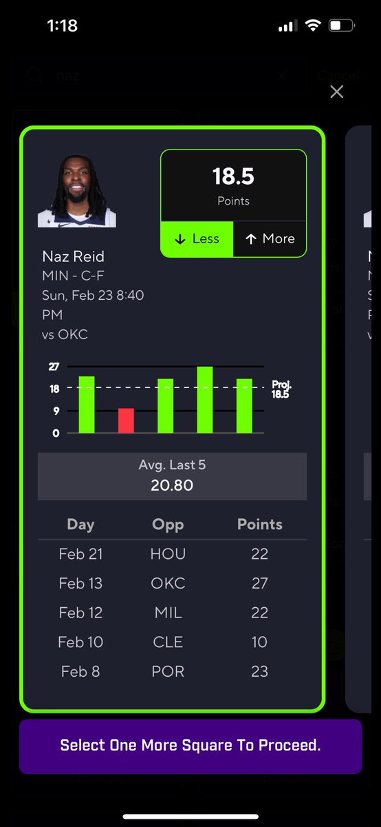 jarvislock's tweet photo. Naz vs OKC avg 13pts don’t let the last 5 fool you https://t.co/s08sRRkryW