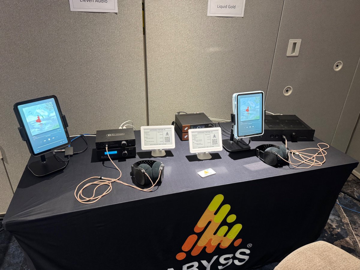 AbyssHeadphones's tweet photo. Abyss takes on CanJam NYC!
Here are some of our featured stations
#abyssheadphones #headphones #abyssjoal #ab1266 #amp #dac #preamp #audio #audiophile #headfi #hifi https://t.co/6CtDD4Fx22