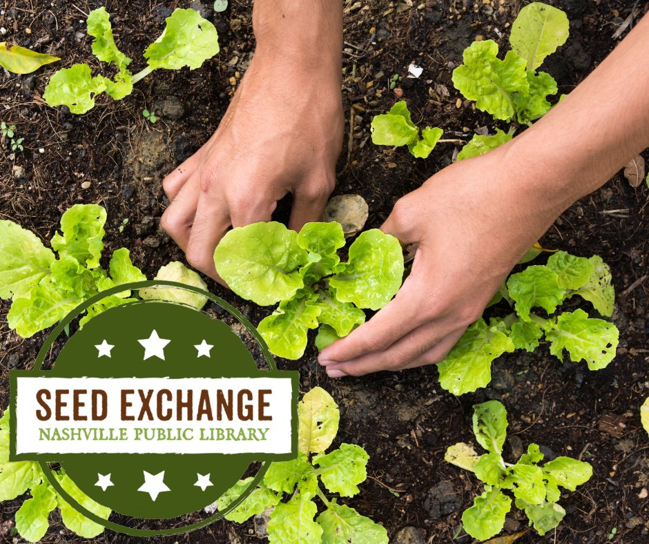 Start planning your spring gardens with Seed Exchange events at NPL locations, and pick up some seeds at your next library visit! library.nashville.org/events/seed-ex…