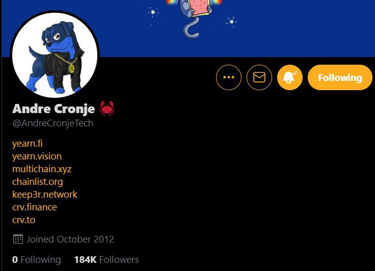AndrottSonic's tweet photo. Andre Cronje’s Hidden Dog Memecoin? 🧐

In 2021, Andre Cronje, the founder of Sonic had an Andrott Weiler as his PFP. 

Not only that, but an article from 2021 claimed that Andrott Weiler was his favorite dog. 🤯

Proof:
https://t.co/LPrjWsaKUL

https://t.co/weffVkmNIg https://t.co/daEBCSXlr5